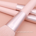 Espaço de maquiagem rosa de amostra grátis com saco